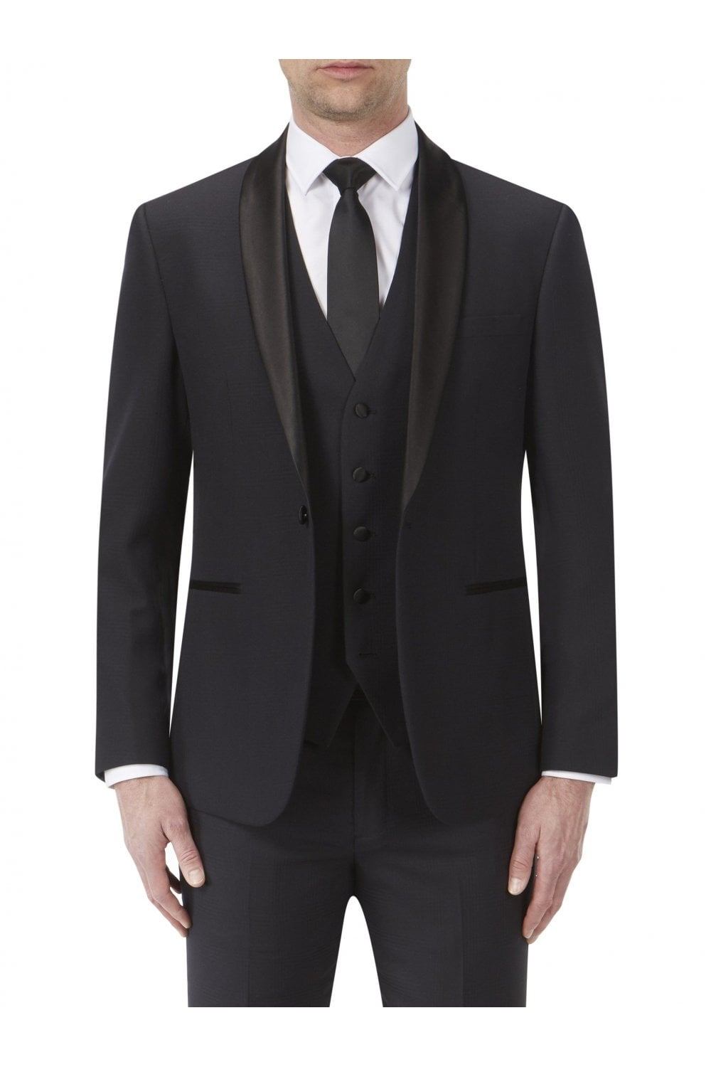 Navy Blue 3 Piece Dinner Suit | Skopes Newman | Tailored Fit