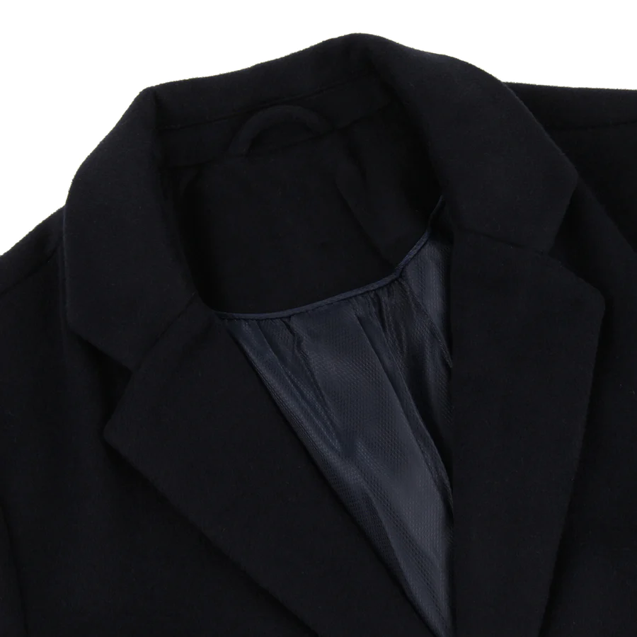 Navy Overcoat Covert Winter Coat - Brand New