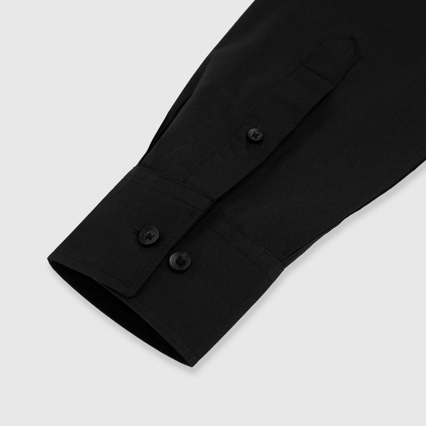 Black Modern Fit Regular Collar Shirt - Brand New
