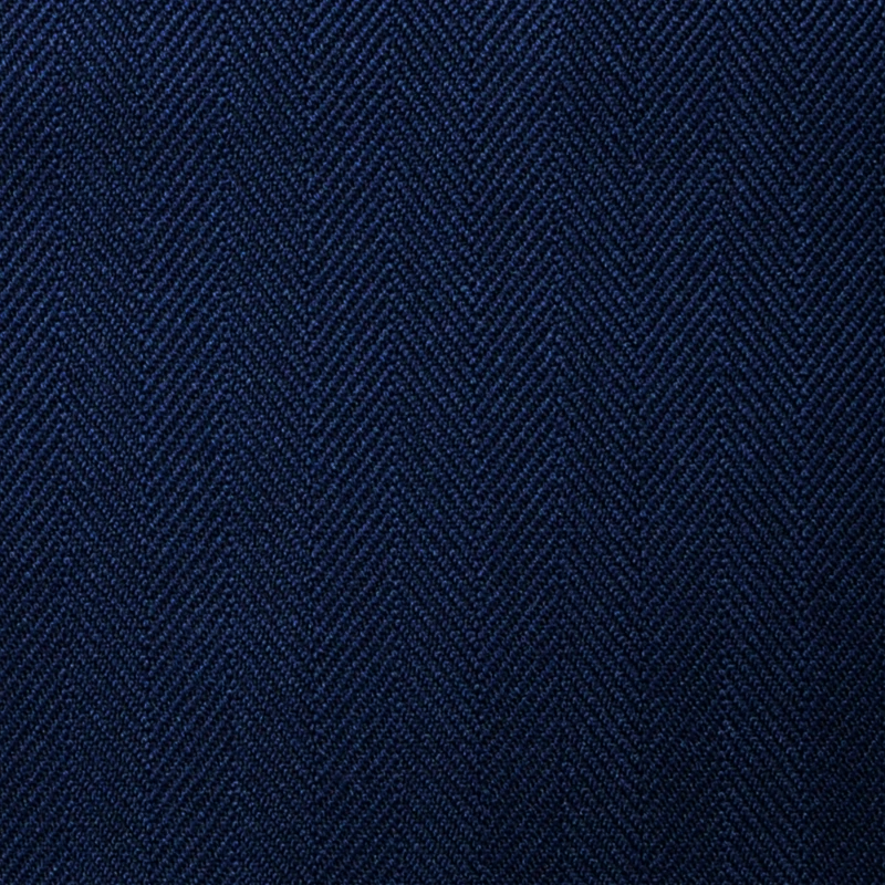 Navy Herringbone 2 Piece Suit | 100% Wool | Jacket & Trouser