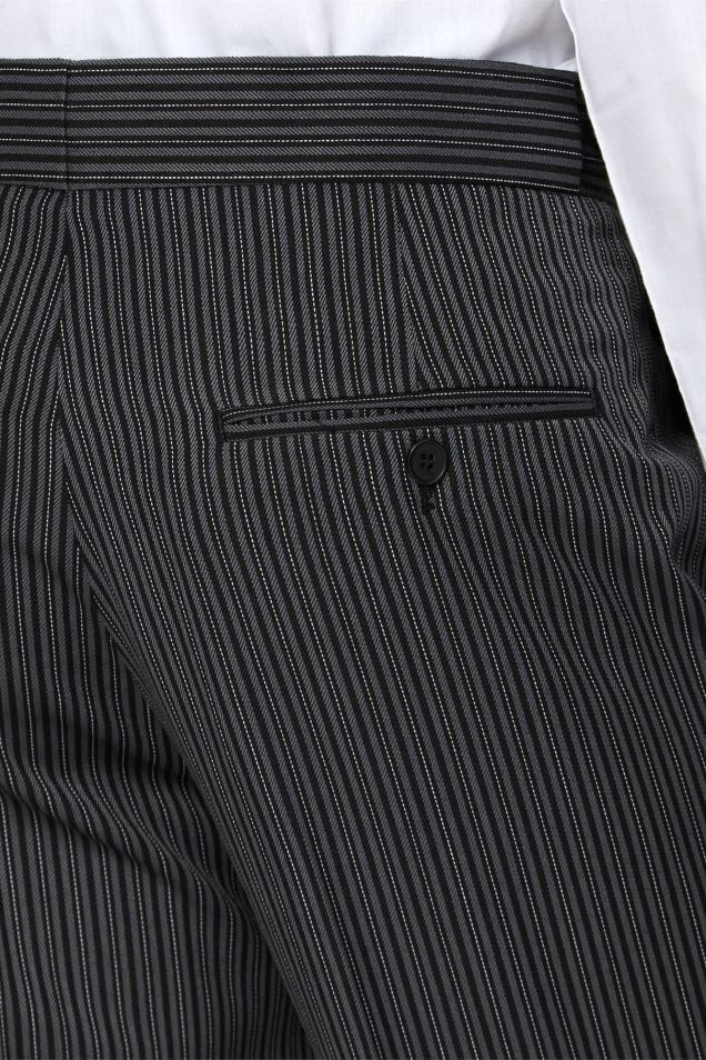 Egerton Pinstripe Trouser in Black & White – Somiar
