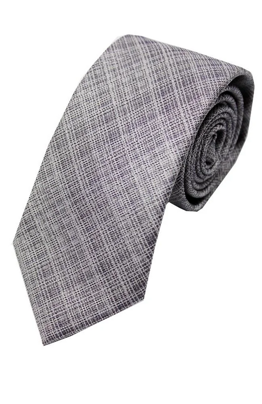 Purple Checked Tie - Brand New
