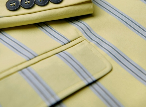 Yellow Stripe Boating Jacket Blazer Henley Regatta - Brand New