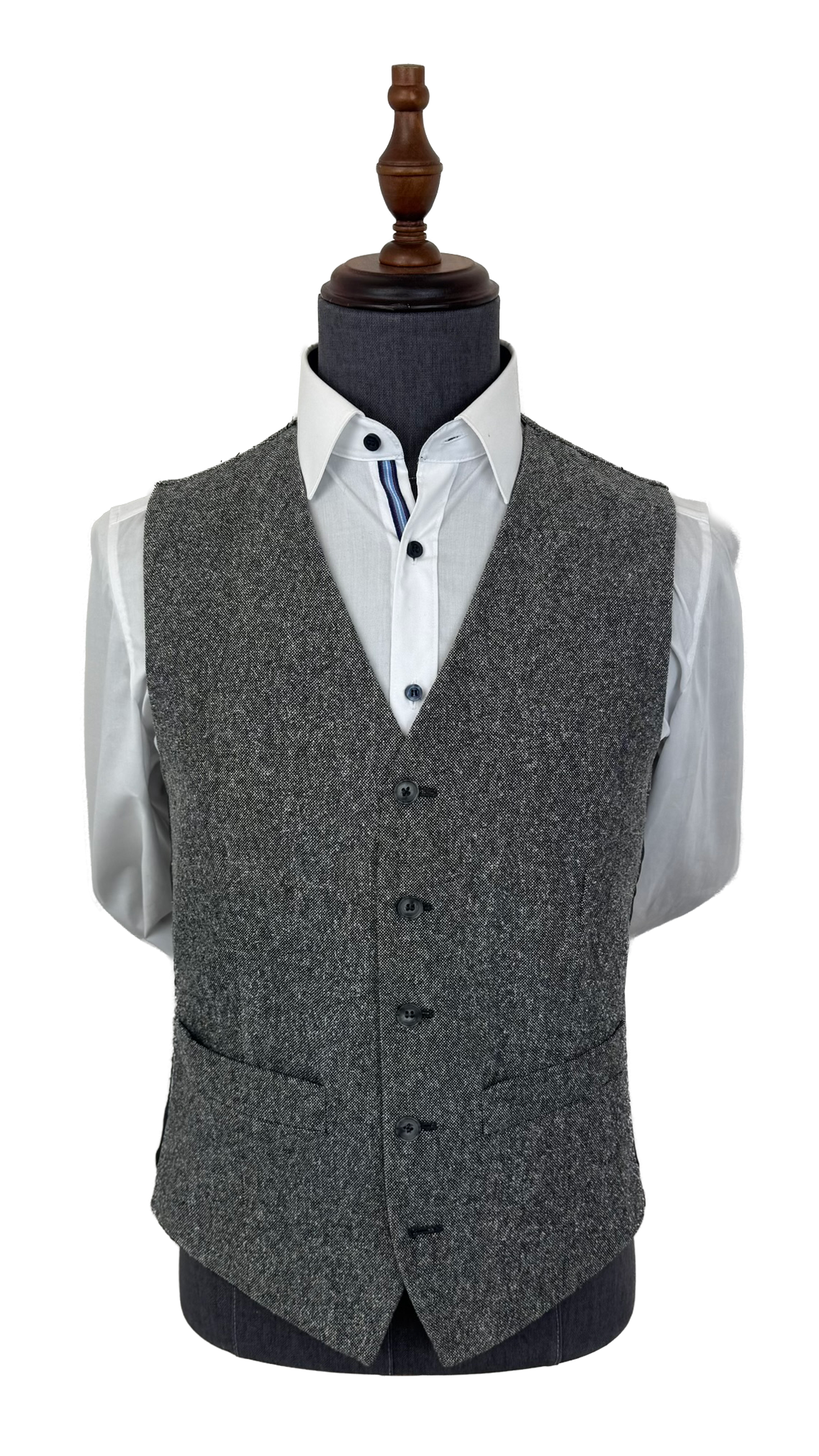 Grey Tweed 3 Piece Suit | Donegal Wool | Jacket, Trouser & Waistcoat