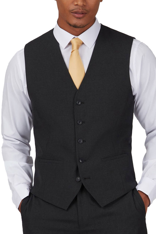 Men's Charcoal Grey Waistcoat - Brand New