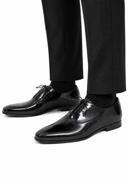 Black Patent Formal Lace-Up Shoes | Frederico Leone