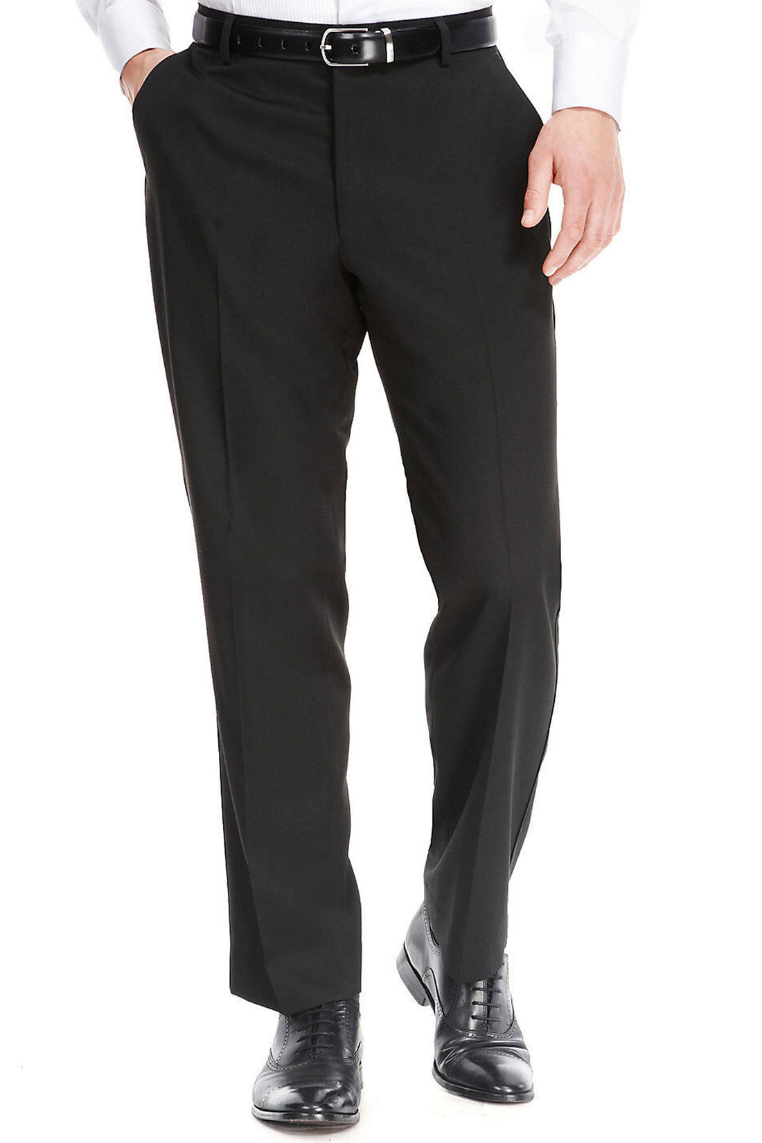 Black Dinner Dress Trousers with Satin Side Band - Brand New – Richard ...