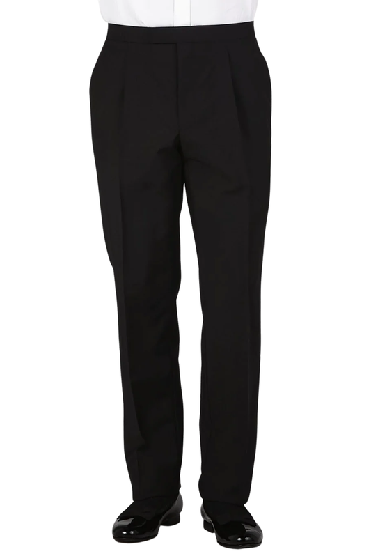 Black Dinner Suit Tuxedo Trousers with Satin Side Band