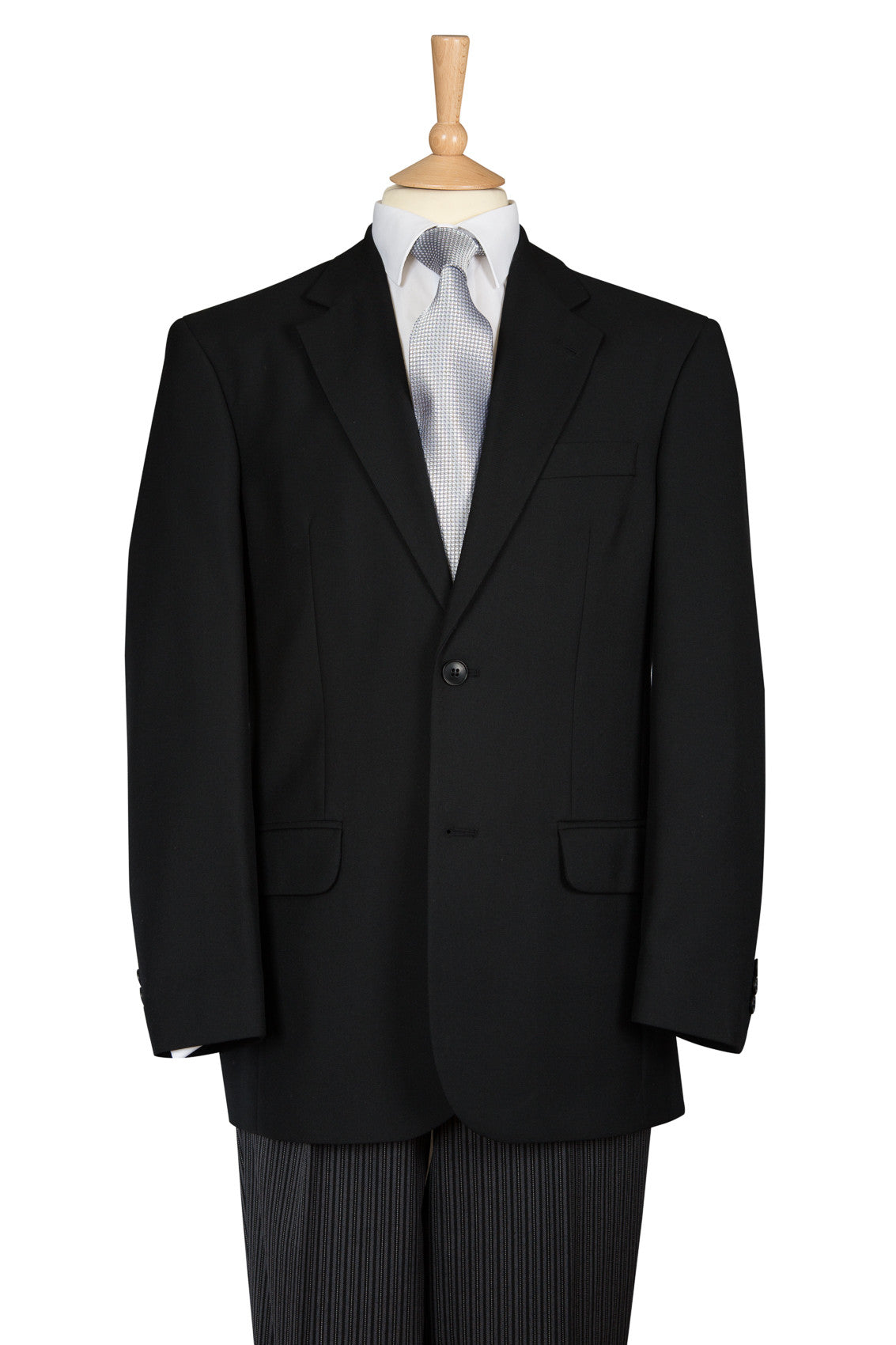 simple black two piece suit for men 