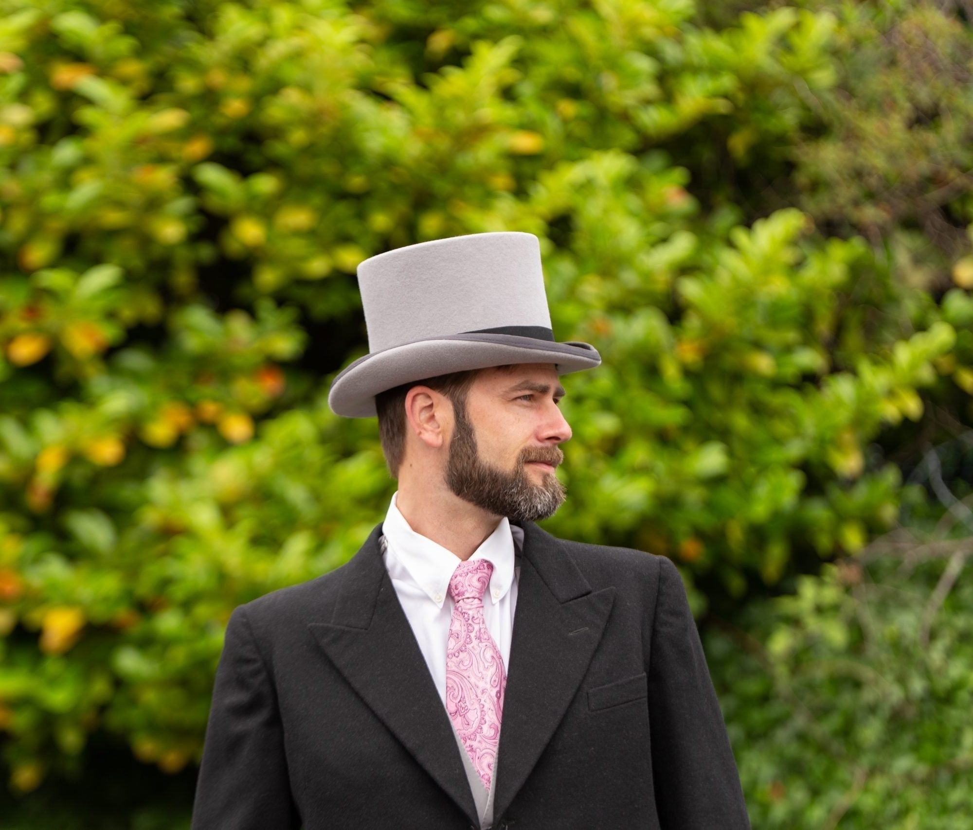 Grey Royal Ascot Wool Top Hat Brand New