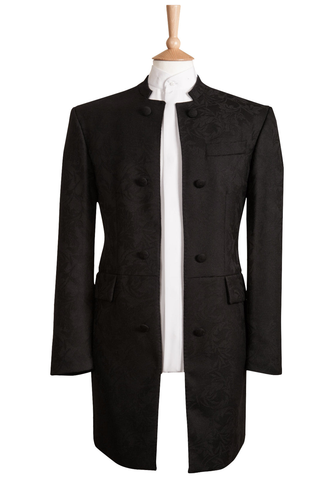 black mens nehru brocade jacket blazer beatles fancy dress vintage style