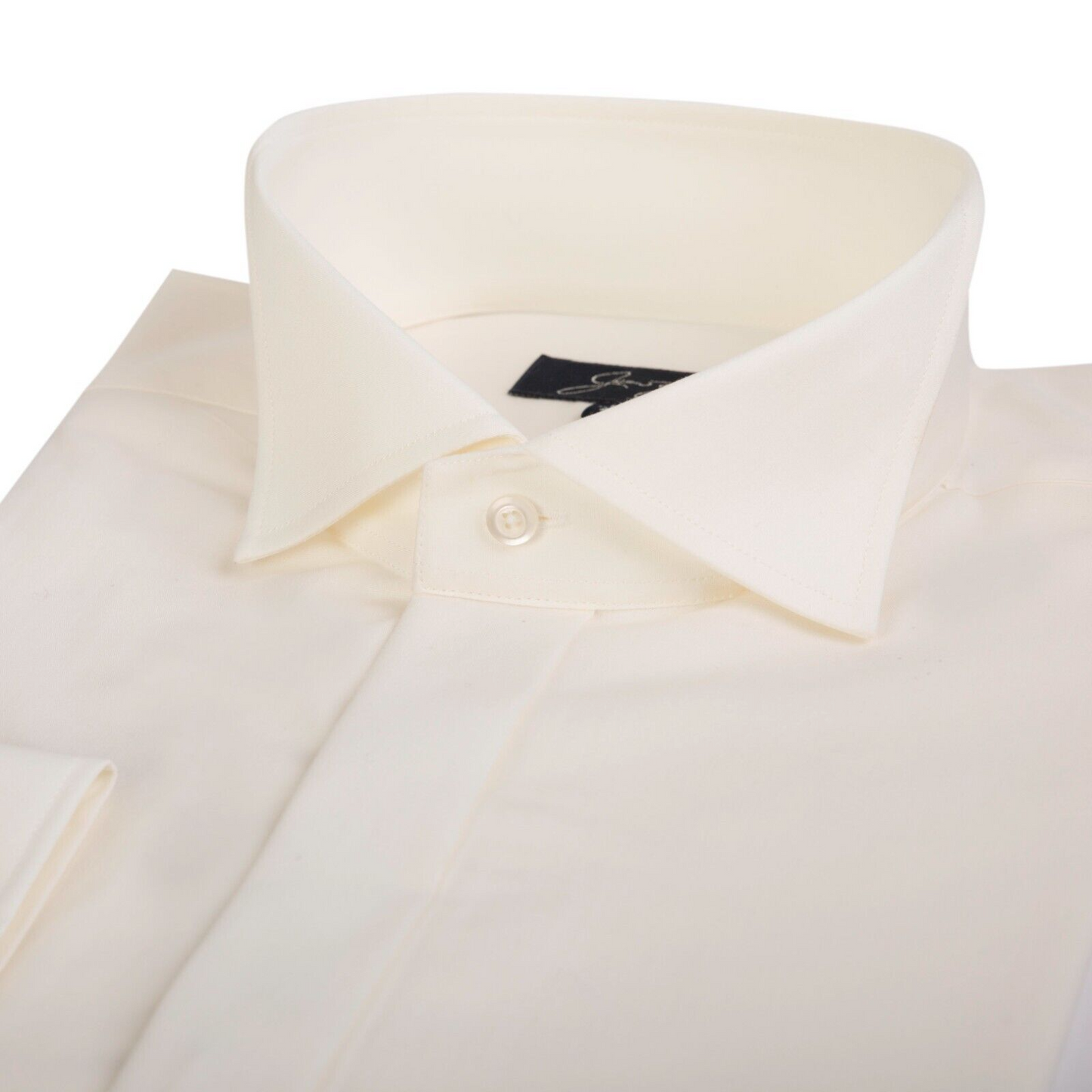 Men's Ivory Cream Wing Collar Wedding Shirt