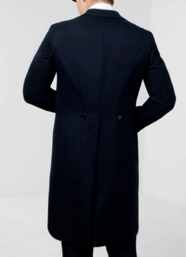 Long sales navy jacket